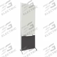 VERSARE Room Divider: 1 Panels, Opaque, Charcoal Gray Panel, 76 in Overall Ht, 26 1/2 in Overall Wd (MPN 1100005). Key specifications — Ballistic Standards: NIJ Level III; Frame Finish: Anodized; Frame Material: Aluminum; Mounting Location: Freestanding; Panel Color: Charcoal Gray; Panel Surface Material: Fabric.