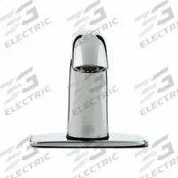 ZURN Sensor Faucet: Serio Series®, Brass, Polished Chrome Finish, Centerset, Hydropower, Spray (MPN ZG6950-CP4-MV). Key specifications — Brand: ZURN; Includes: Temperature Mixing Valve; Series: Serio Series®.