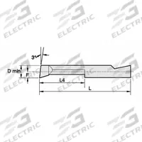 WIDIA Boring Bar: Boring, TiN, 0.0880 in Center to Cutting Tip, Right Hand (MPN BB187750R)