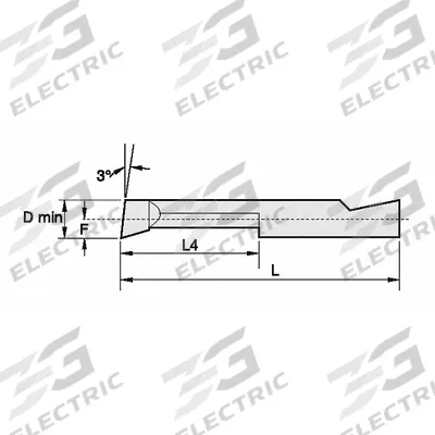 WIDIA Boring Bar: Boring, TiN, 0.0880 in Center to Cutting Tip, Right Hand (MPN BB187750R) - Machining
