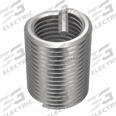 HELI-COIL Helical Insert: Tanged Tang Style, Free-Running, M10-1.00 Thread Size, Plain - Free-Running Tanged Helical Inserts