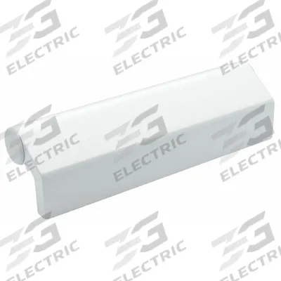 ELESA Pull Handle: Threaded Holes, Aluminum, White, M8 Screw Size, 1.3 in - Standard Pull Handles