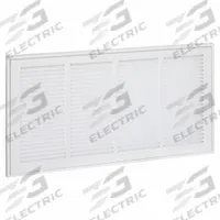 Filtered Return Air Grille: Louvered Grille, White, Powder Coated, Steel, 14 5/8 in H, 26 5/8 in W (MPN 4JRT9). Key specifications — Mounting Location: Wall; Brand: APPROVED VENDOR; Fire Rating: Not Fire Rated.