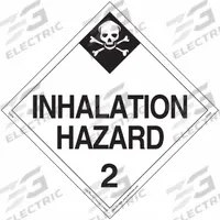 LABELMASTER Inhalation Hazard Placard: Inhalation Hazard 2, 10 3/4 in x 10 3/4 in, Vinyl, 25 PK (MPN Z-EZ28). Key specifications — Brand: LABELMASTER; Message: Inhalation Hazard 2.