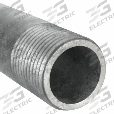 APPROVED VENDOR Pipe: 2 in Nominal Pipe Size, 30 in Lg, Schedule 40, Galvanized Steel - Schedule 40 Threaded on Both Ends Pipe & Pipe Nipples
