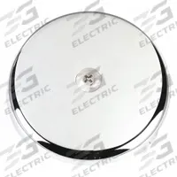 KISSLER One-Hole Overflow Plate: Universal, Brass, Chrome Finish, 3 1/4 in Trim Plate Wd (MPN 42-7131). Key specifications — Trim Finish: Chrome; Trim Plate Material: Brass; Product Type: One-Hole Overflow Plate; Brand: KISSLER; Compatible Series: Universal.