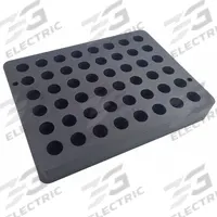 Centrifuge Block: 2 in Overall Ht, 5 1/2 in Overall Lg, 4 in Overall Wd, Evaporator (MPN 109A YH-2416-15). Key specifications — Compatible with Product Type: Evaporator; Features: (24) Positions for 15 mL Centrifuge Tubes; Brand: GLAS-COL.
