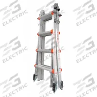 LITTLE GIANT Combination Ladder: 6 Configurations, Aluminum, 300 lb Load Capacity, 39 lb Wt (MPN 10102AS). Key specifications — Brand: LITTLE GIANT.