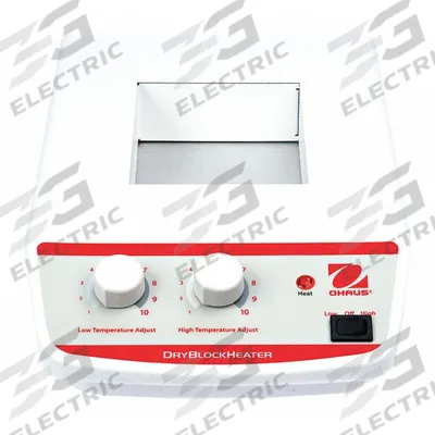 OHAUS Heat Block: 15 3/8 in Overall Dp, 3 1/2 in Overall Ht, 8 in Overall Wd - Dry Baths