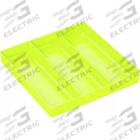 ERNST MANUFACTURING Compartment Tray for Drawer: Yellow, 10 1/2 in Overall Wd, 10 1/2 in Overall Lg (MPN 5023). Key specifications — Brand: ERNST MANUFACTURING; Color: Yellow; Product Type: Tool Tray.