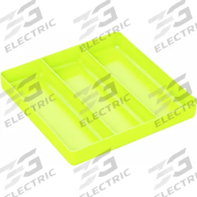 ERNST MANUFACTURING Compartment Tray for Drawer: Yellow, 10 1/2 in Overall Wd - Tool Organizer Trays