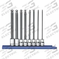 GEARWRENCH Socket Bit Sets: 1 - 25 Pieces, 3/8 in Drive Size, 8 Pieces, 3 mm to 10 mm Tip Size Range (MPN 80573). Key specifications — attr1216280: Fixed Insert; attr1216283: GEARWRENCH; attr1225718: 3 mm to 10 mm; attr1227491: 3/8 in.