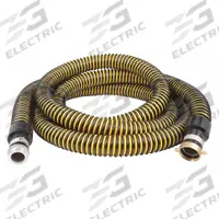 Water Suction Hose: 1 1/2 in Hose Inside Dia., 26 psi, Black/Yellow, 20 ft Hose Lg, MNPSM x FNPSM (MPN 1ZNB1). Key specifications — Temp. Range: -40° to 140°F; Hose Color: Yellow; Brand: APPROVED VENDOR.