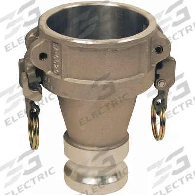 DIXON VALVE & COUPLING Cam and Groove Adapter: 100 psi Max. Working Pressure @ 70 F, 6 39/64 in Overall Lg - Type DA Aluminum Cam & Groove Fittings