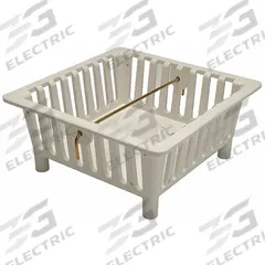 ZURN Sediment Bucket: Plastic, 8 7/8 in Overall Wd, 5 3/4 in Overall Ht, Unfinished, Drop-In (MPN P1900-23). Key specifications — Brand: ZURN; Finish: Unfinished; Color: White; Material: Plastic; Connection Type: Drop-In; Grate Surface Style: Slotted; Product Type: Sediment Bucket.