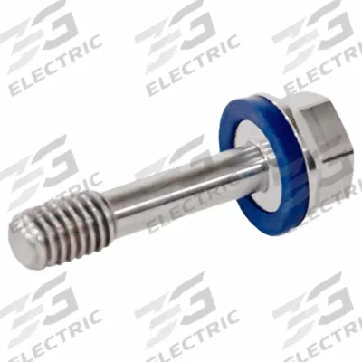 JW WINCO Hygienic Hex Head Screws: Stainless Steel, Partially Threaded, M8, 10 mm Min Thread Lg - Narrow-Shaft Hygienic Hex Head Screws with Sealing Washer