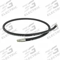 Hydraulic Hose Assembly: 3/8 in ID, NPTF x NPTF, 6 ft Lg, Black, 3/8 in x 3/8 in Fitting Size (MPN CS3838). Key specifications — Hose Color: Black; Hose Tube Material: Rubber; Fitting Type: NPTF x NPTF; Manufacturer Part Number: CS3838; Brand: BVA HYDRAULICS.