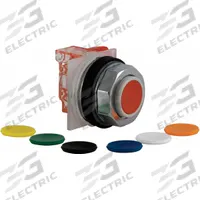 SCHNEIDER Extended Push Button Operator: Non-Illuminated, Extended Profile, Metallic, 30 mm, SPDT (MPN 9001KR3UH13). Key specifications — Brand: SCHNEIDER; Action: Momentary; Series: 9001K; Push Button Material Type: Metallic.