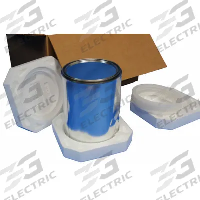 POLAR TECH Paint Can Shipper Kit: 17 1/8 in x 17 1/8 in x 10 1/8 in, ( 4 ) : 1 gal Paint Can - Paint Can Shipping Kits