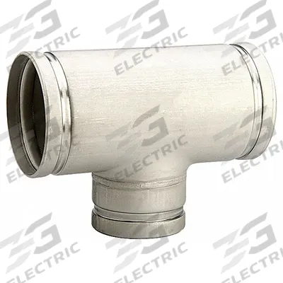 GRUVLOK Metal Pipe Tee: A536 65-45-12 Stainless Steel, 2 1/2 in x 2 1/2 in x 2 in - Grooved Pipe Fittings