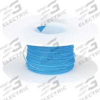 OK INDUSTRIES Spooled Wrapping Wire: 100 ft Overall Lg, 28 AWG Conductor Size, Blue (MPN KSW28B-0100). Key specifications — Manufacturer Part Number: KSW28B-0100; Brand: OK INDUSTRIES; Conductor Insulation Material: PVDF; Standards: UL 1422; Series: Kynar®; Wire Type (Not for Merchandising): KSW Jacket for Easier Stripping.