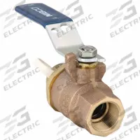 NIBCO Manual Two-Way Ball Valve: 3/4 in, Bronze, Straight, FNPT x FGHT, 600 psi Max. Pressure (CWP) (MPN T5857066HC 3/4). Key specifications — Brand: NIBCO; Handle: Lever.
