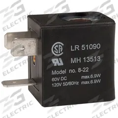ARO Solenoid Coil: Universal, DIN 43650 Form B, 22 mm Coil Size, 120V AC, Plug-In, F (MPN 116218-33). Key specifications — attr1078676: ARO; attr1078675: 116218-33; attr1078680: Universal; attr1078681: Plug-In; attr1078682: DIN 43650 Form B; attr1078689: Leads Not Included; attr1078690: Indicator Light Not Included; attr1078703: 120V AC.