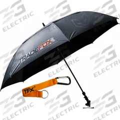 MAGNECOVER Umbrella: UV Treated/Waterproof, Adj Magnetic Base/Lanyard, Polyester, Black, HVAC (MPN MUKIT). Key specifications — Brand: MAGNECOVER; Features: UV Treated; Includes: Adjustable Magnetic Base; Color: Black; Material: Polyester.