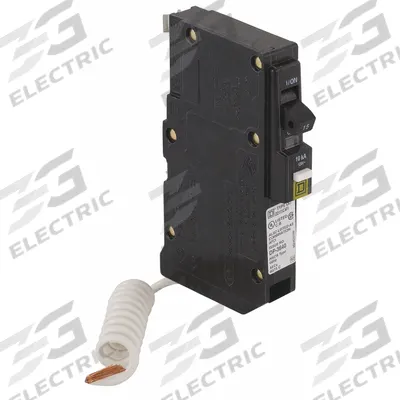 SQUARE D Miniature Circuit Breaker: 15 A, 120V AC, Single Phase, 22kA at 120/240V AC - QO Series, Plug-In Square D Miniature Circuit Breakers
