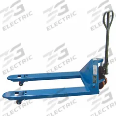 APPROVED VENDOR Pallet Jack: 5,000 lb, 48 in L x 27 in W Fork Dim, 27 in, 15 in, Std Fork, Steel (MPN 55NR93). Key specifications — Brand: APPROVED VENDOR; Width Between Forks: 15 in.