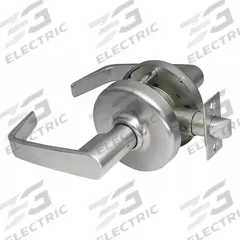 CORBIN Door Lockset: Passage Lever Locksets/Storeroom Lever Locksets, Chrome, ADA Compliant (MPN CL3810 NZD 626). Key specifications — Ligature Resistance: Not Ligature-Resistant; Brand: CORBIN; Lockset Function ANSI Code: F75; Visual Indicator Message: No Message; Lockset Style: 3800 Angled; ADA Compliant: Yes; Finish: Satin Chromium-Plated : Zinc.