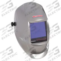 WESTWARD Welding Helmet: Auto-Darkening, 4 Arc Sensors, Gray, W5-13, 3.74 in x 3.34 in, Analog (MPN 44R225). Key specifications — Color: Gray; Suspension Adjustment Type: Ratchet; Viewing Area: 3.74 in x 3.34 in; Brand: WESTWARD; Grind Mode: Yes; Helmet Material: Nylon; Helmet Type_Original: Auto-Darkening; Welding Shade Designation: W5-13.