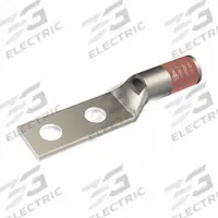 Compression Lug: For 2 AWG, Stranded Wire, 1/4 in Stud Size, Std, Copper Barrel (MPN YA2CL2TC14E1). Key specifications — Inspection Hole: Yes; For Wire Type: Stranded; For Wire Sizes: 2 AWG; Brand: BURNDY; Manufacturer Part Number: YA2CL2TC14E1.