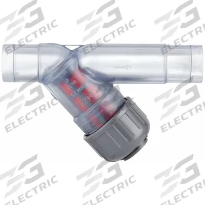 GF PIPING SYSTEMS Y Strainer: 1/2 in, Spigot, Mesh, 0.0331 in Screen Size - PVC Y Strainers