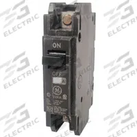 GE Miniature Circuit Breaker: THHQC, 30 A, 120/240V AC, Single Phase, 22kA at 120/240V AC, Std (MPN THHQC2130WL). Key specifications — Amps: 30 A; AC Voltage Rating: 120/240V AC; Phase: Single; Max. AIR Rating: 22kA at 120/240V AC; For Use With: GE Panelboards.