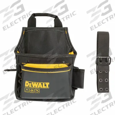 DEWALT Tool Pouch: For 2 1/2 in Belt Wd - Max, 12 Pockets - Polyester Tool Pouches