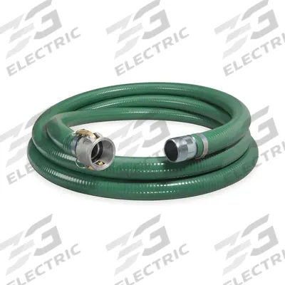 APPROVED VENDOR Suction and Discharge Hose: 6 in Hose Inside Dia., 45 psi, Green - PVC Water Suction & Discharge Hose Assemblies with Rigid PVC Helix Reinforcement