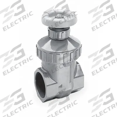 SPEARS Gate Valve: 2 in Size, CPVC, Non-Rising, FIPS x FIPS, 200 psi CWP, Wheel - Non-Rising Stem CPVC Gate Valves for Chemicals