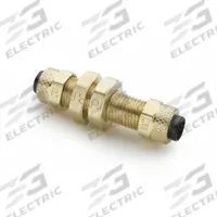 PARKER Compression Fitting Union: 1/4 in OD x 1/4 in OD Fitting Size, Compression x Compression (MPN 62PBH-4). Key specifications — attr1195695: PARKER.