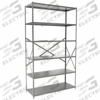 HALLOWELL Metal Shelving: Standalone, Medium-Duty, 48 in x 18 in, 84 in Overall Ht, 6 Shelves (MPN F4711-18HG). Key specifications — Frame Material: Steel; Shelving Material: Steel; Assembled: Unassembled; Color: Gray; Brand: HALLOWELL.