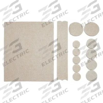 APPROVED VENDOR Furniture Pads: Felt, 1/2 in_4 1/2 in Overall Wd, Rectangle/Round - Felt Pads