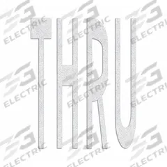 RAE Preformed Thermoplastic Pavement Markings: Thru, White, 8 ft Lg, 6 1/8 ft Wd (MPN PR-TH-3625). Key specifications — Legend: Thru; Brand: RAE; Color: White; Adhesion Method: Hand Torch; Material: Thermoplastic.