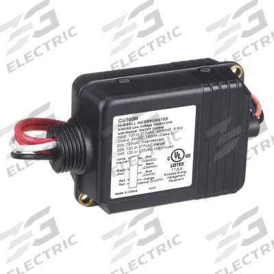 HUBBELL WIRING DEVICE-KELLEMS Control Unit: CU300, Fluorescent/Incandescent, Hard Wired - Power & Relay Control Units
