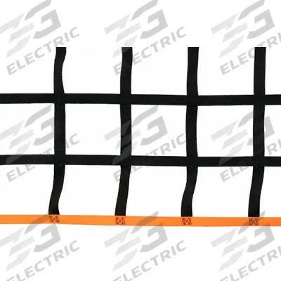 US NETTING Pallet Rack Netting Bulk Roll: 600 in x 1/8 in x 144 in, Polypropylene