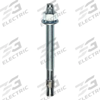 RED HEAD Wedge Anchor: 8 1/2 in Overall Lg, 3/4 in Dia, 3/4"-10 Thread Size, Steel - Steel Wedge Anchors