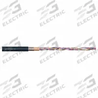 CHAINFLEX Control Cable: 26 AWG, 12 Conductors, Order by the Foot, PUR Jacket, 300 V (MPN CF2-01-12). Key specifications — Conductor Material: Copper; Conductor Configuration: Single; Minimum Bend Radius Factor - Fixed: 3 x OD; Minimum Bend Radius Factor - Flexible: 4 x OD; Includes Ground: No; Minimum Bend Radius Factor - E-Chain: 5 x OD; Resistance Properties: Oil and Grease Resistant; Standards: IPA 14644-1.