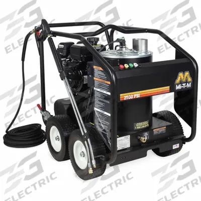 MI-T-M Gas-Powered Pressure Washer: Heavy Duty, Cart, 2,500 psi, 2.6 gpm - Hot Water Pressure Washers