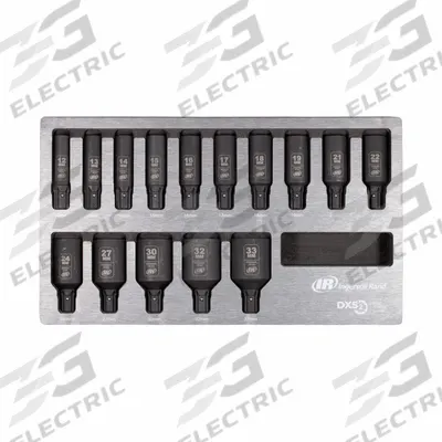 INGERSOLL RAND Impact Socket Set: Small Set (0-50 pieces) Set Size, 15 Pieces - Insider & DXS Socket Sets