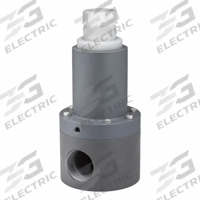 PLAST-O-MATIC Adjustable Antisiphon Relief Valve: PVC, PTFE, 1 1/2 in x 1 1/2 in - Corrosive & Ultra-Pure Liquids Pressure Relief Valves