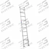 WERNER Straight Ladder: 10 ft Ladder Size, Aluminum, 300 lb Load Capacity, 18 lb Wt, 10 Rungs (MPN D1510-1). Key specifications — Color: Silver; Brand: WERNER; Included Features: Mar-Resistant End Caps; Shoe Type: Slip-Resistant.